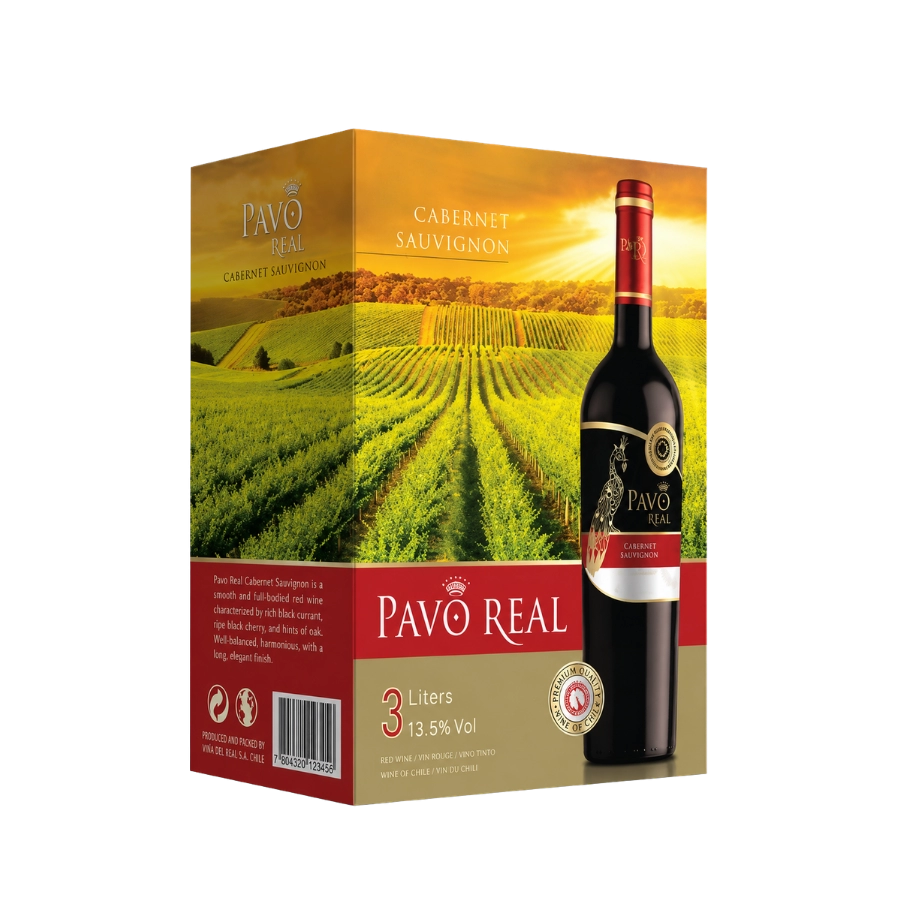 Rượu Vang Bịch Chile Pavo Real Cabernet Sauvignon BIB